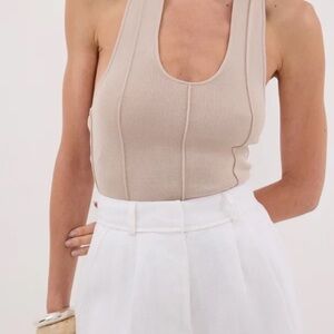 DISSH • Liss Bitter Chocolate Halter Top